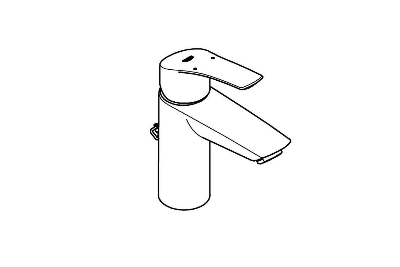 Смеситель для раковины GROHE Eurosmart, S-size, хром (33188003)