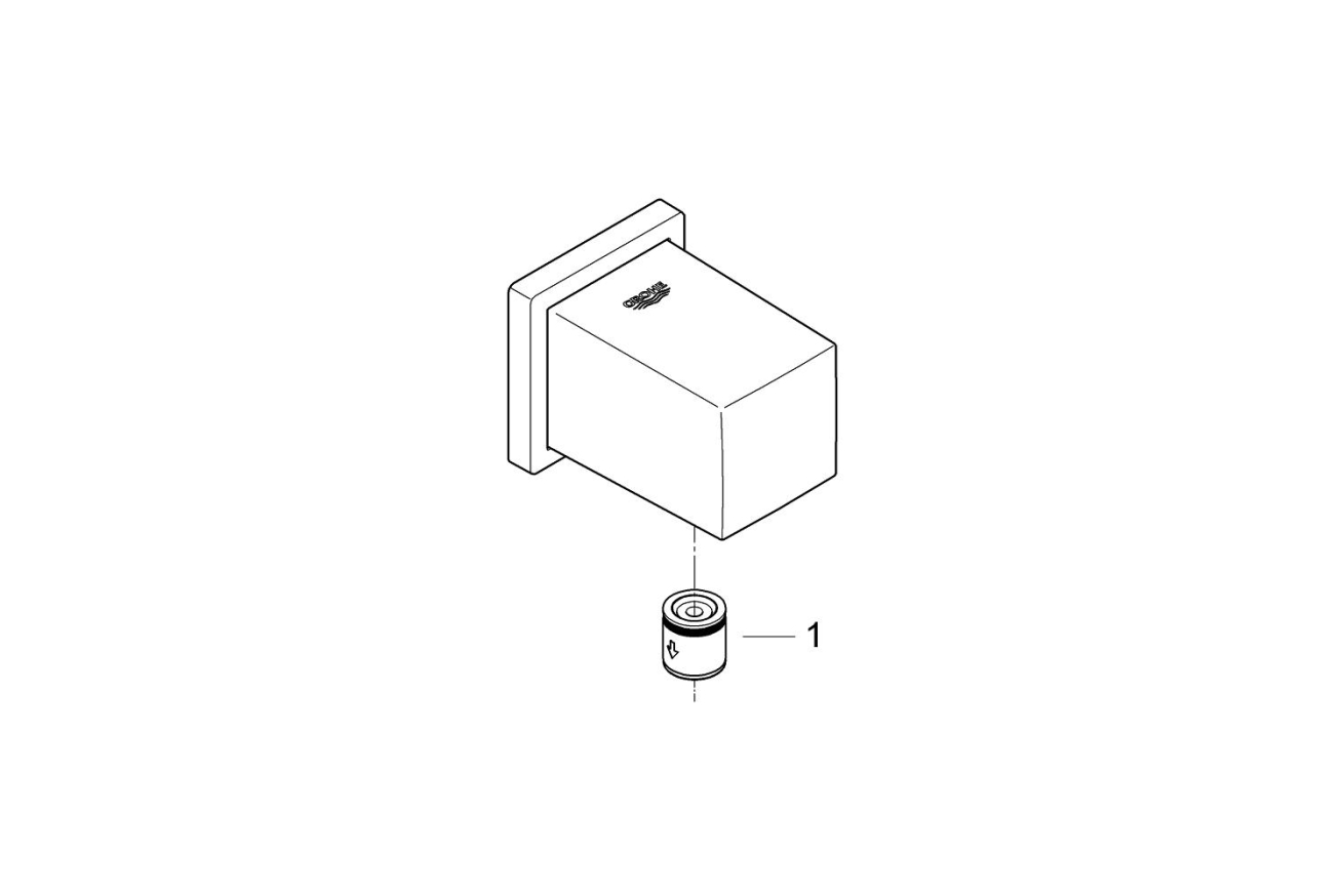 Подключение для душевого шланга GROHE Euphoria Cube, хром (27704000)