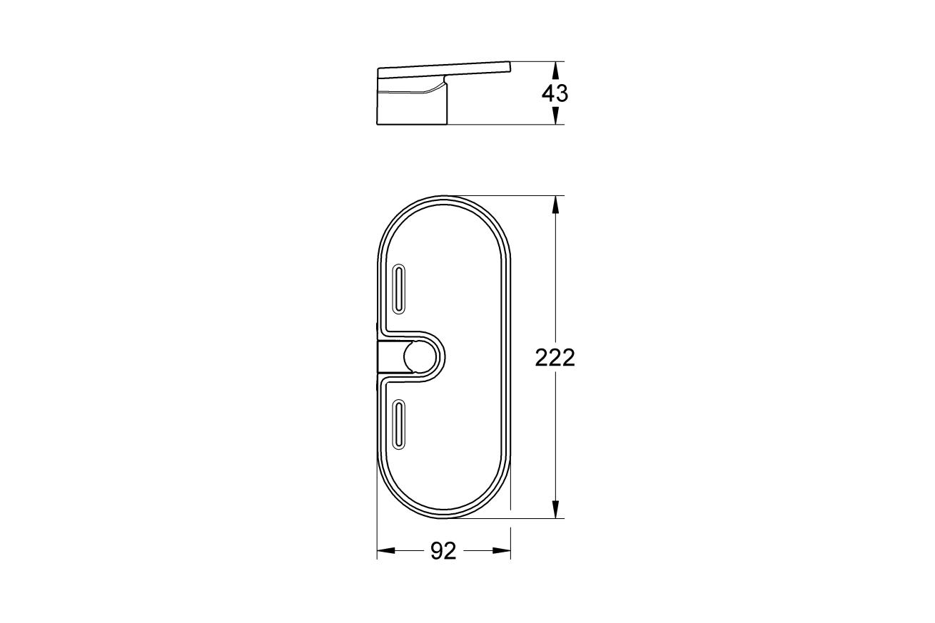 Пластиковая полочка GROHE Vitalio (27725000)