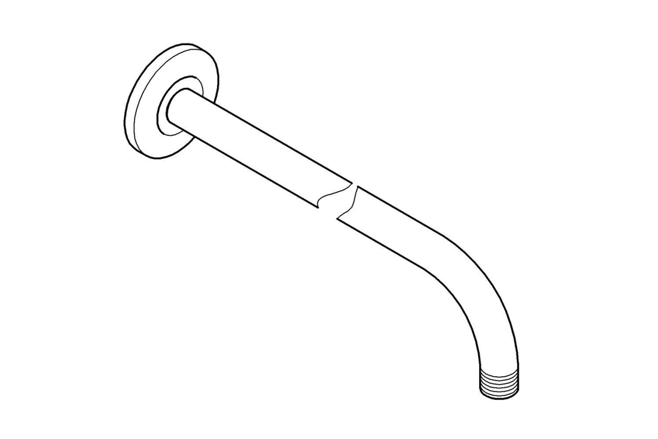 Душевой кронштейн GROHE New Tempesta, 400 мм, хром (27851000)