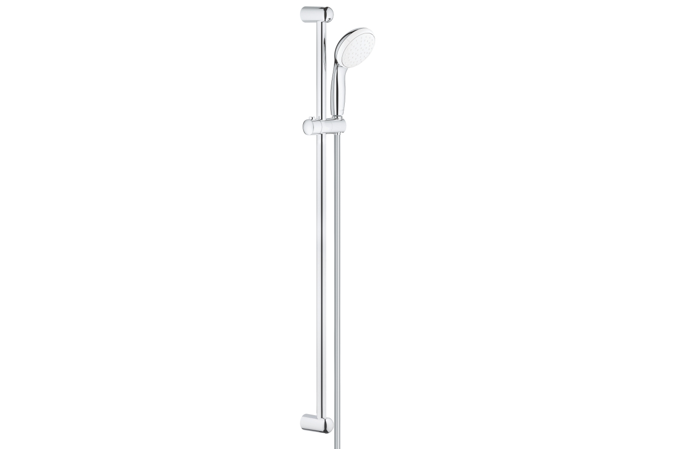 Душевой гарнитур GROHE New Tempesta 100, ручной душ, душевая штанга 900 мм и шланг, хром (27925001)
