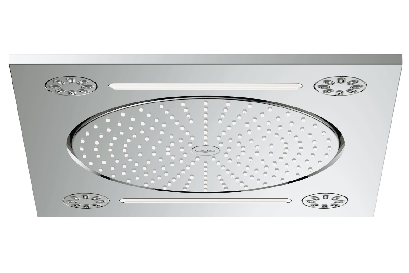 Потолочный душ с 3 режимами, GROHE Rainshower F-Series, хром, (27939001)