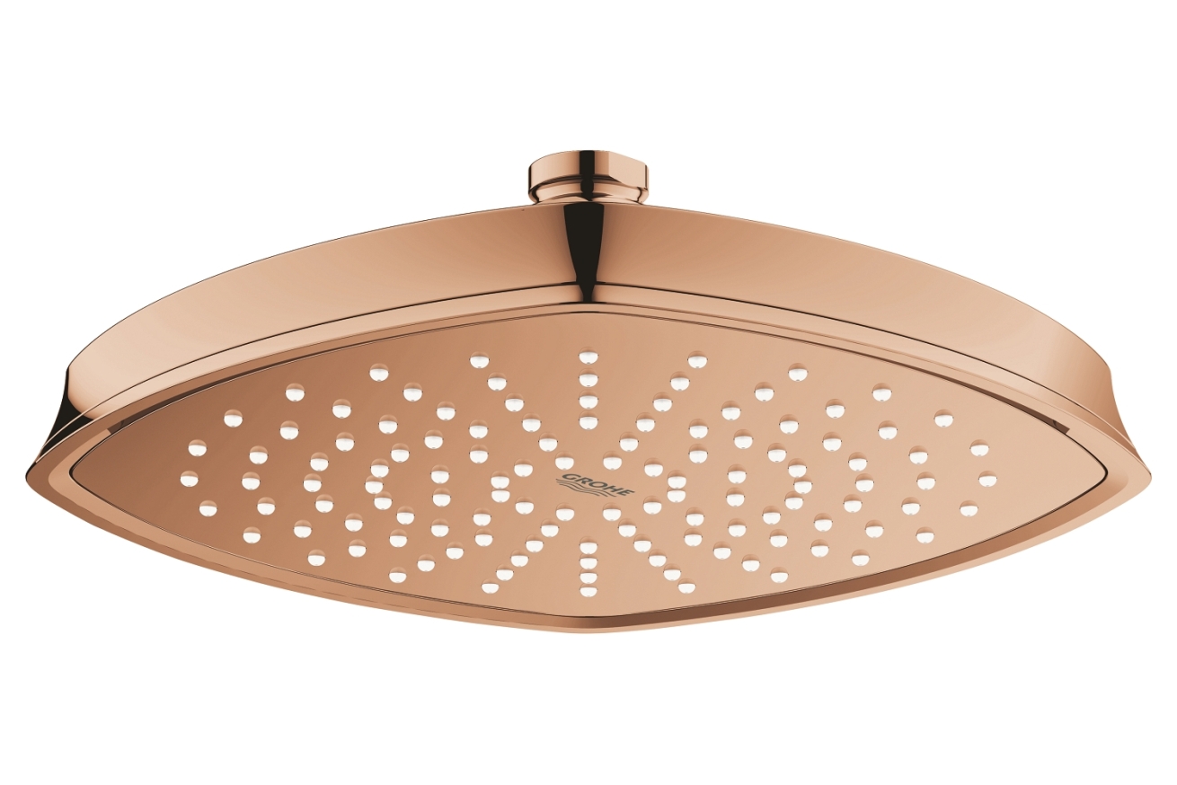 Верхний душ GROHE Rainshower Grandera 210, один режим струи, теплый закат глянцевый (27974DA0)