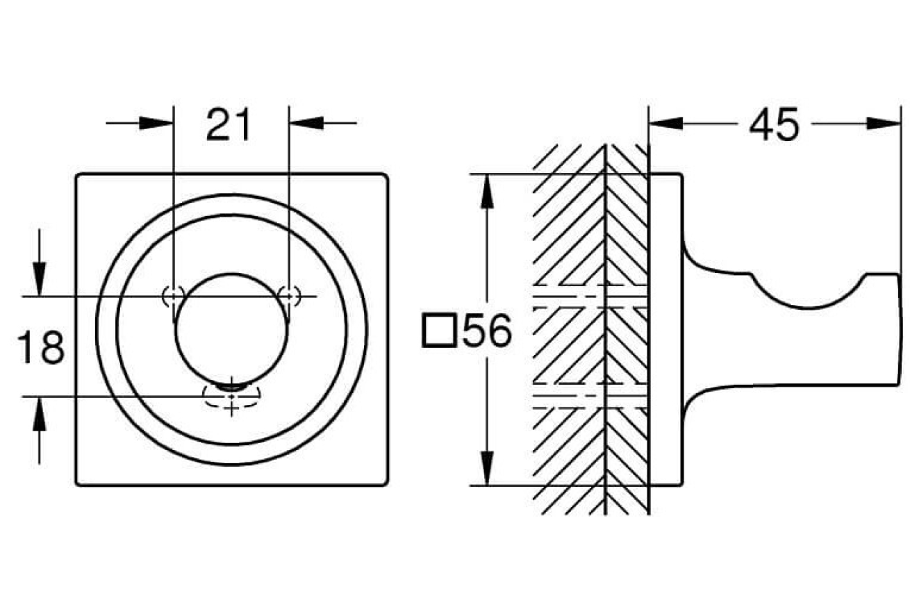 Крючок для банного халата GROHE (40284001)