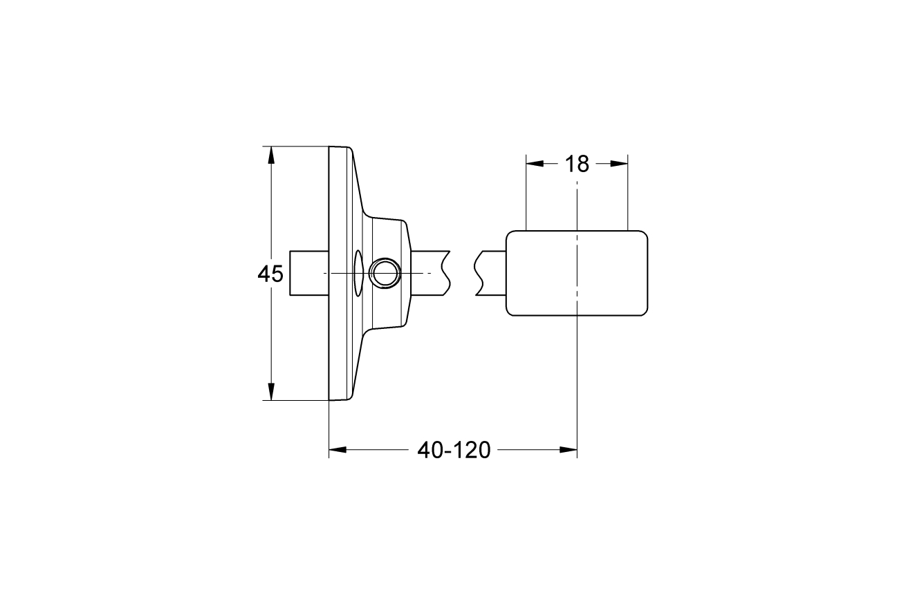 Настенный хомут GROHE, хром (28708000)