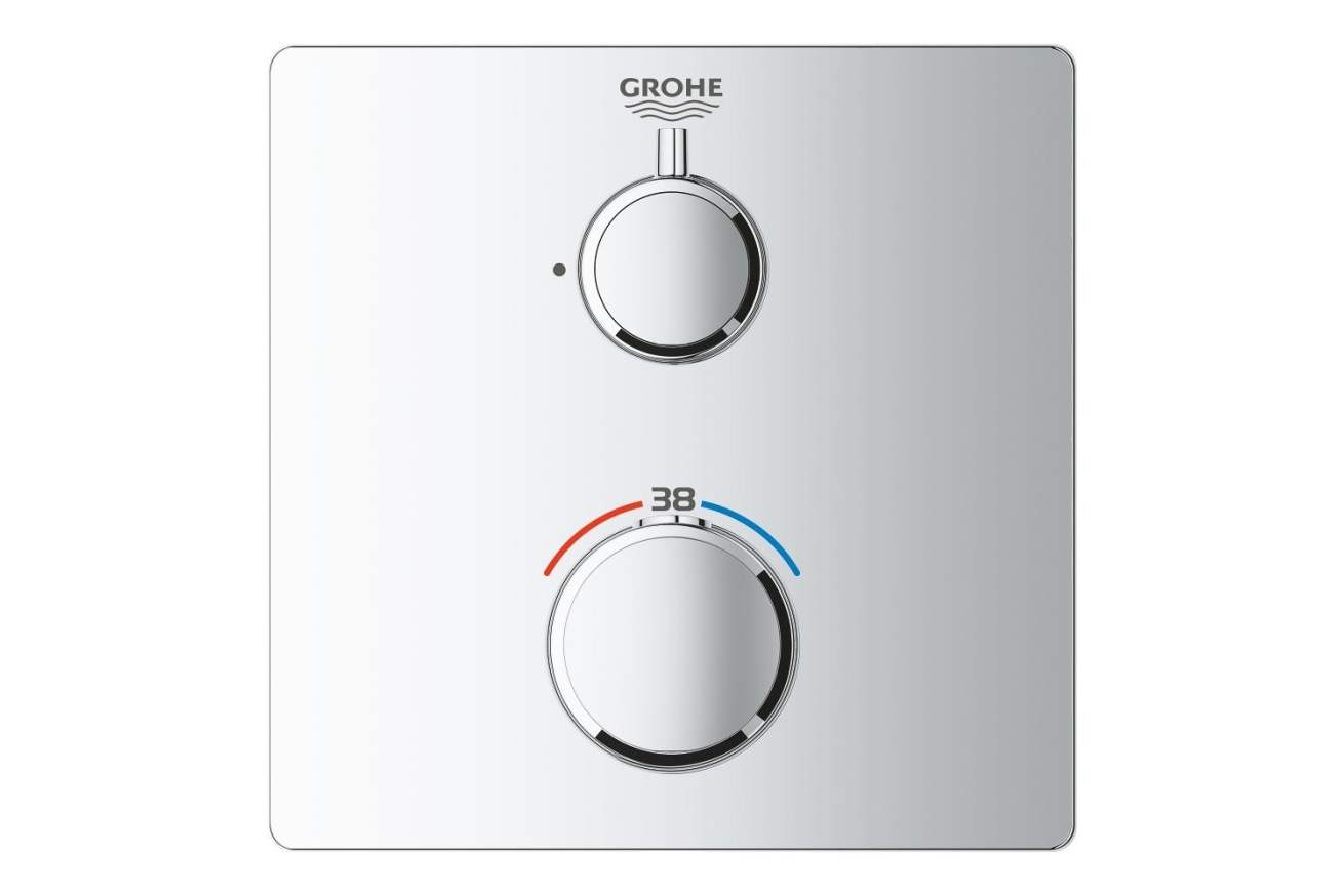 Внешняя часть термостата для душа GROHE Grohtherm, хром (24078000)
