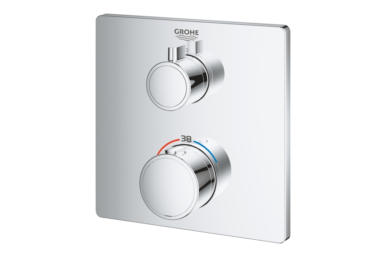 Внешняя часть термостата для душа GROHE Grohtherm, хром (24078000)