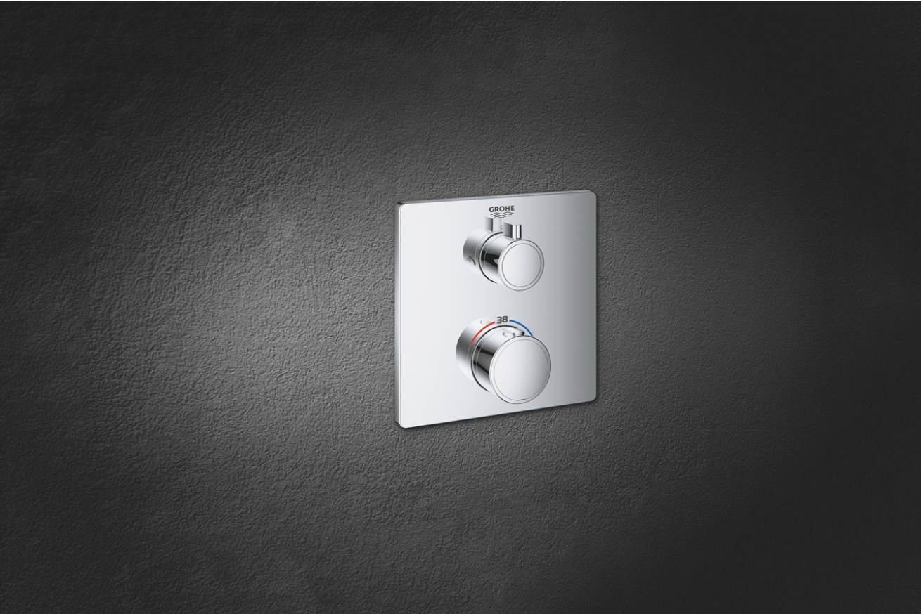 Внешняя часть термостата для душа GROHE Grohtherm на 2 потребителя, хром (24079000)
