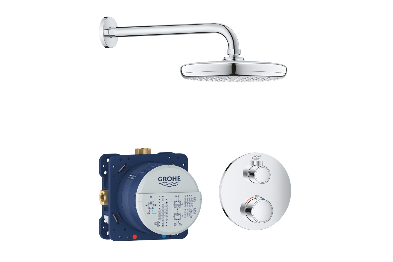 Набор для комплектации душа с Tempesta 210 GROHE Grohtherm (34726000)