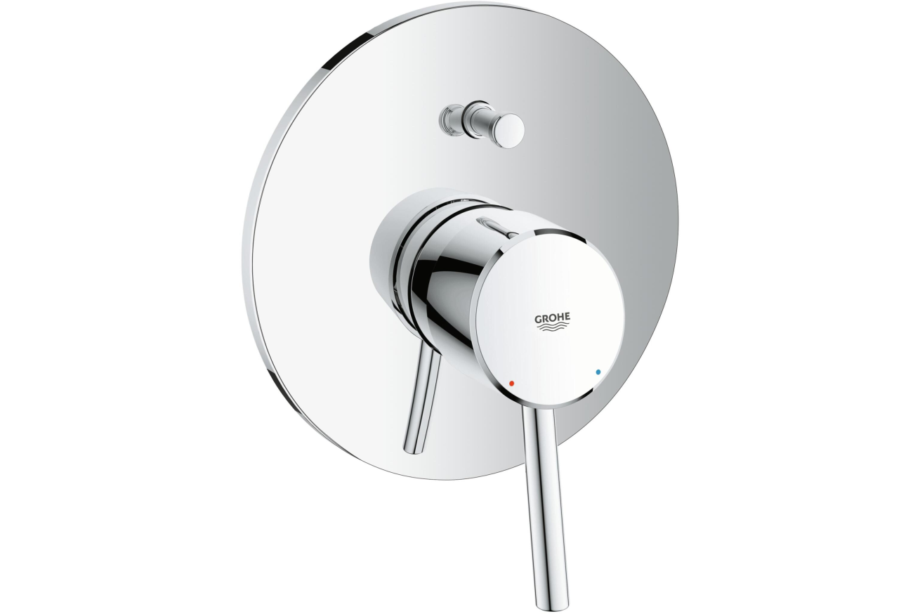 Смеситель для ванны GROHE Concetto в комплекте с монтажной, хром (32214001)