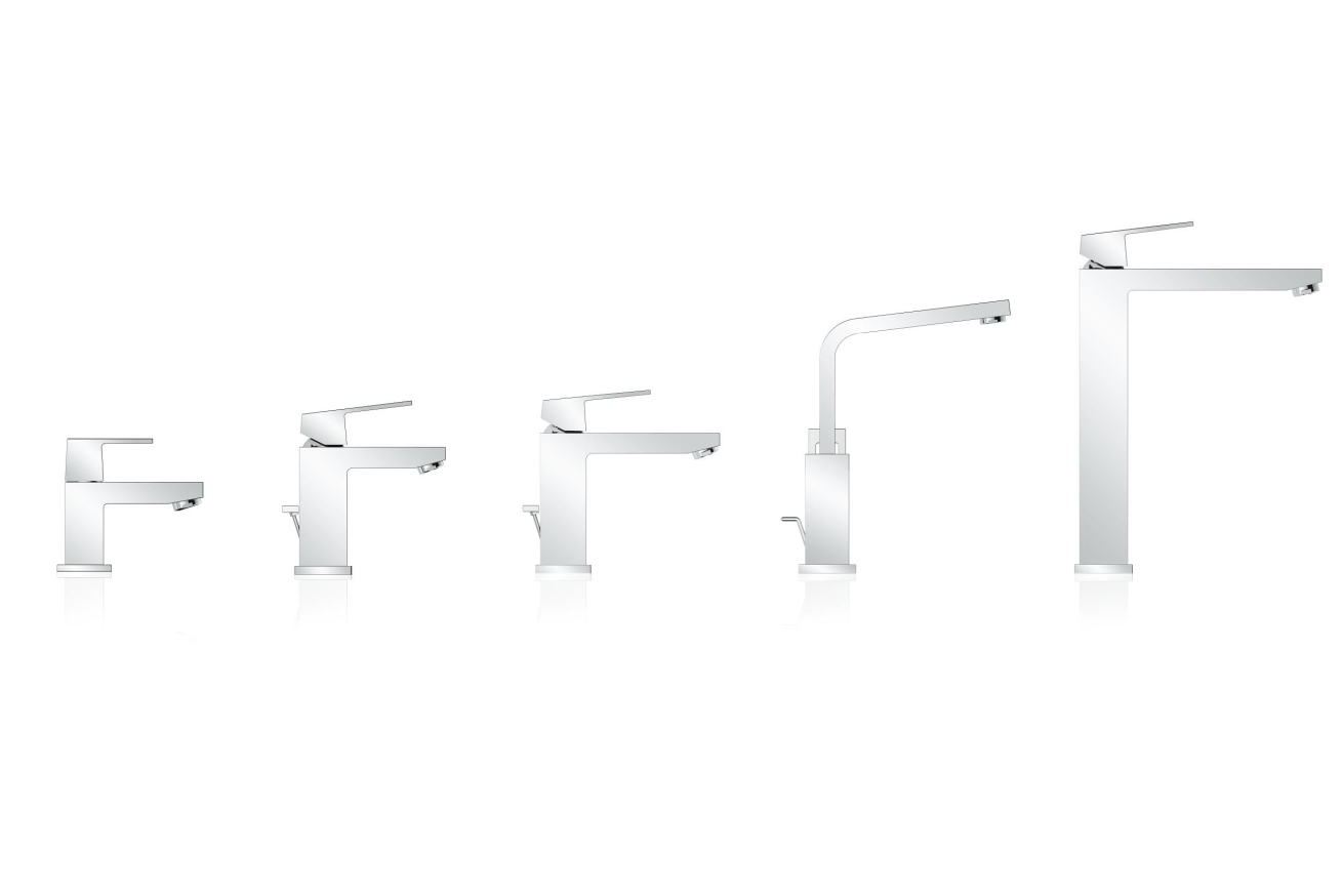 Кран для раковины GROHE Eurocube, без функции смешивания, хром (23137000)