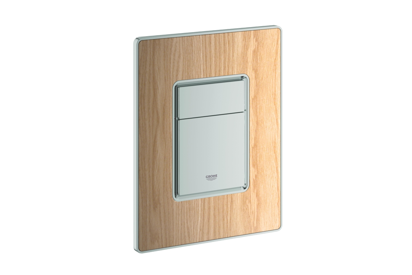 Панель смыва для унитаза GROHE Skate Cosmopolitan Wood, 3 режима, дуб (38849HW0)