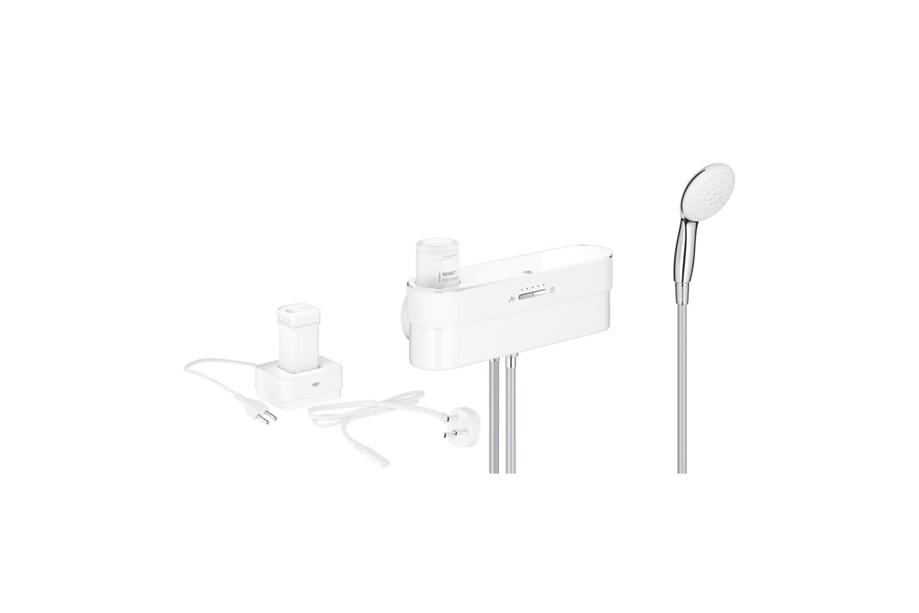 Душевой набор GROHE Purefoam, 2 режима, 1750 мм, 7,6 л/мин, хром (1050740000)