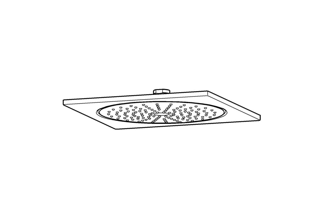 Верхний душ GROHE Rainshower F-series 10", 1 режим, хром (27271000)