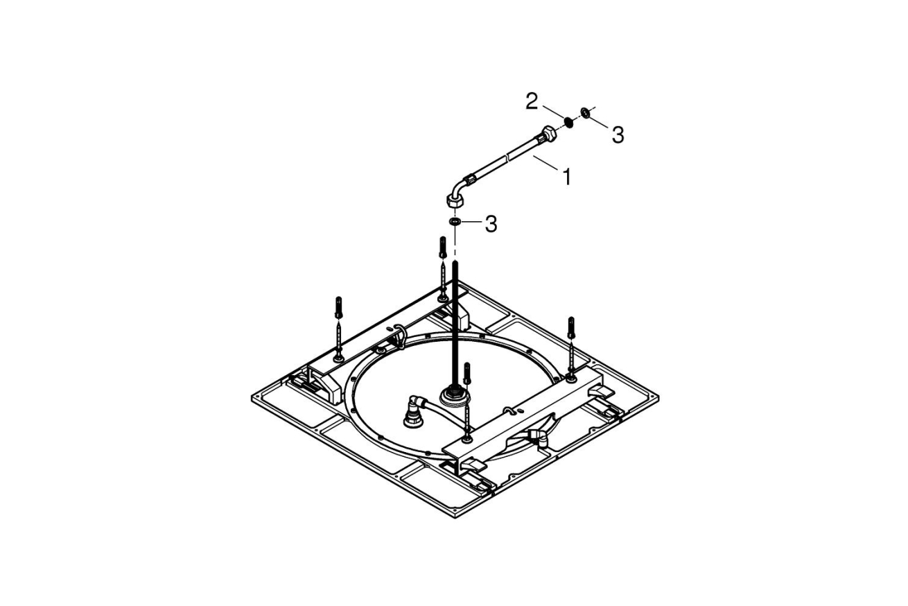Потолочный душ, GROHE Rainshower F-Series 20, хром, (27286000)