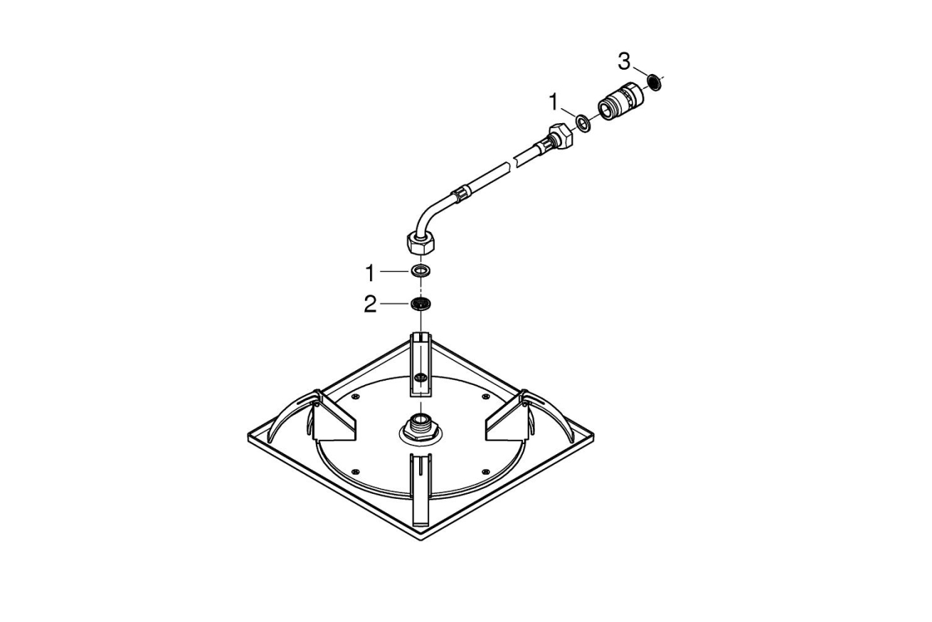 Верхний душ GROHE Rainshower F-series, 1 режим, хром (27467000)
