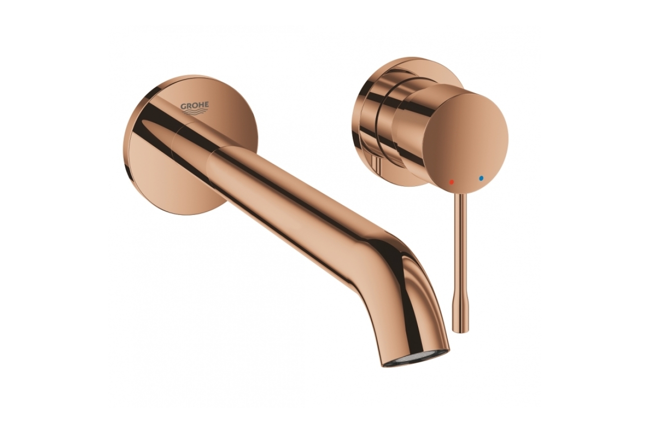 Внешняя часть смесителя для раковины GROHE Essence на 2 отверстия, L-Size, теплый закат глянец (19967DA1)