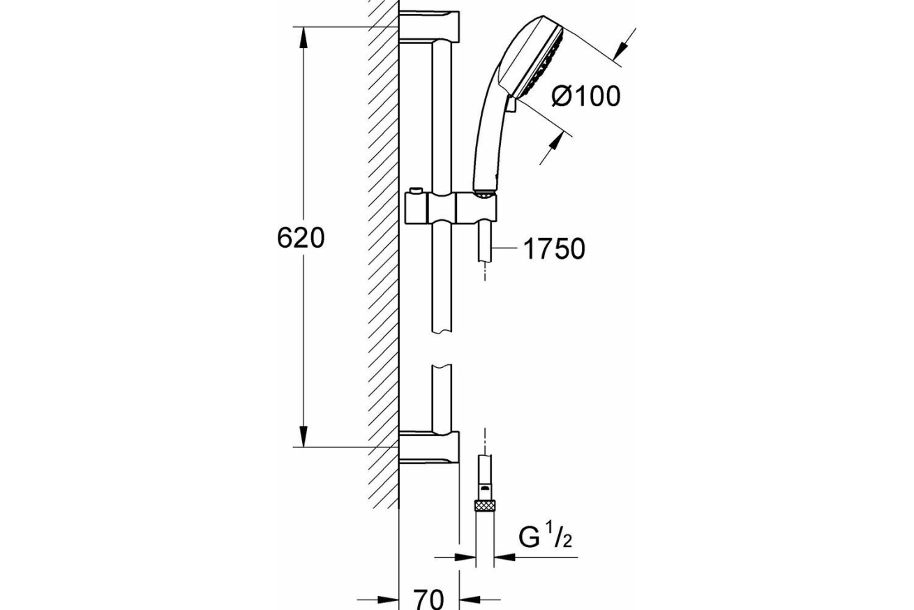 Готовый комплект для ванной комнаты GROHE BauEdge (NB0004-2)