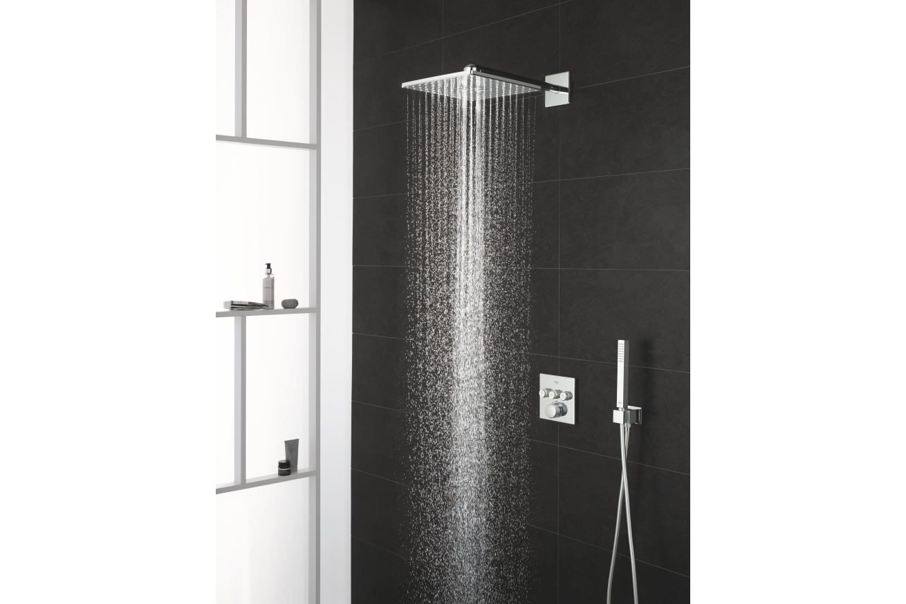 Верхний душ GROHE Rainshower SmartActive 310 Cube, 2 режима, 430 мм, хром (26479000)
