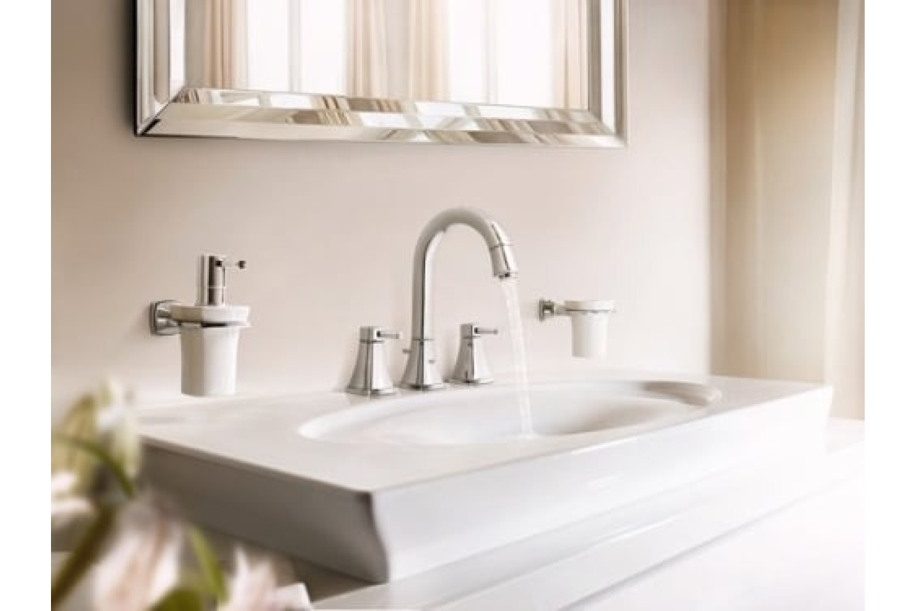 Смеситель для раковины GROHE Grandera на 3 отверстия, M-size, хром (20389000)