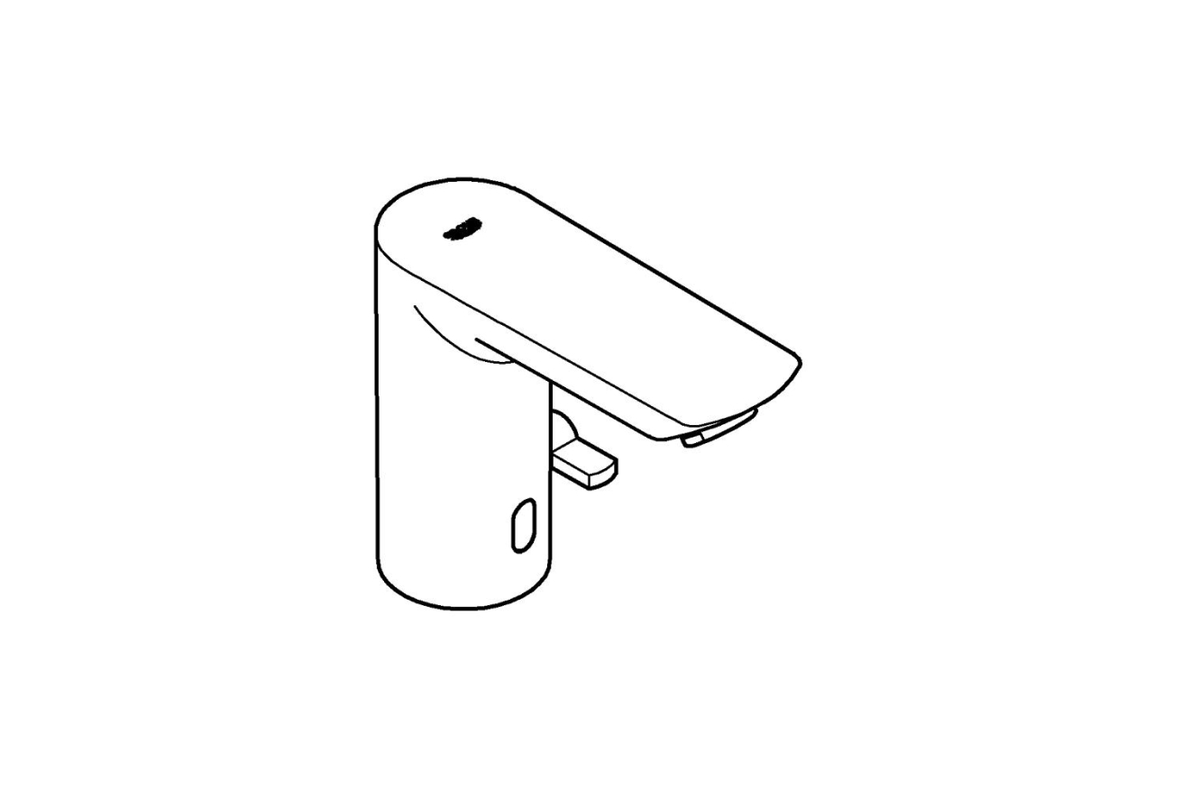 Смеситель для раковины GROHE BauCosmopolitan E инфракрасный, хром (36451000)