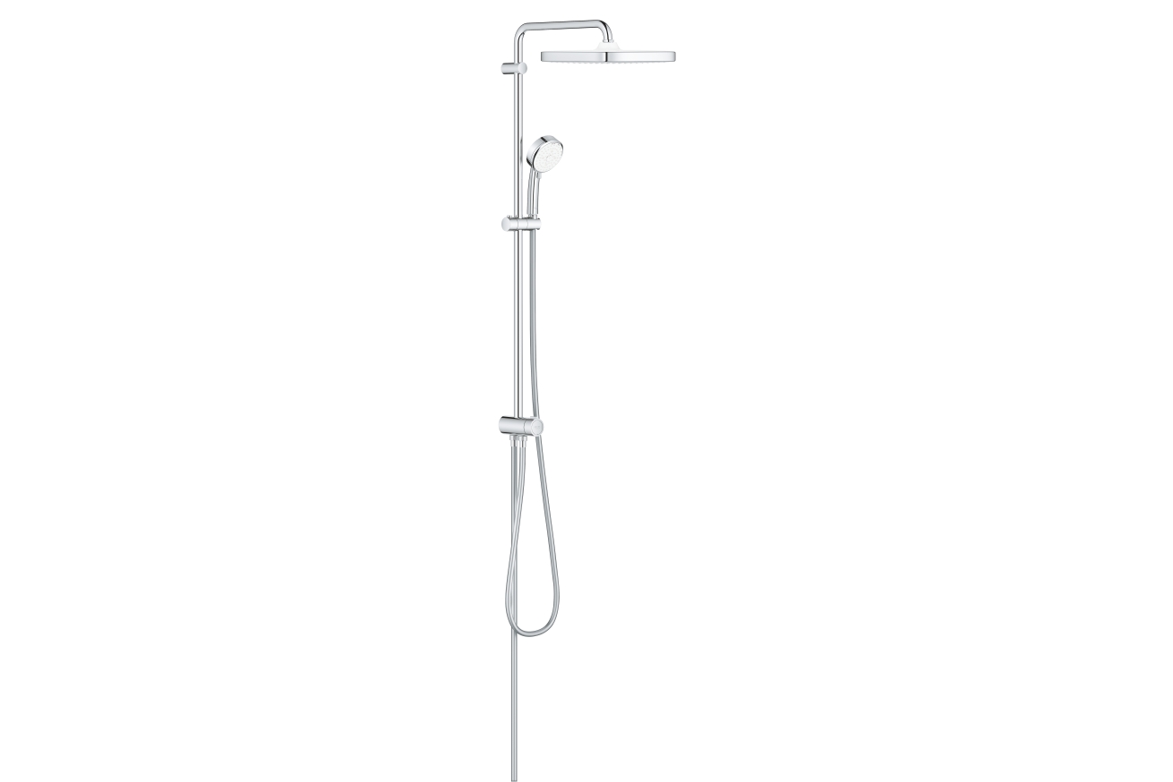 Душевая система GROHE Tempesta Cosmopolitan 250 CUBE с переключателем потоков, хром (26694000)
