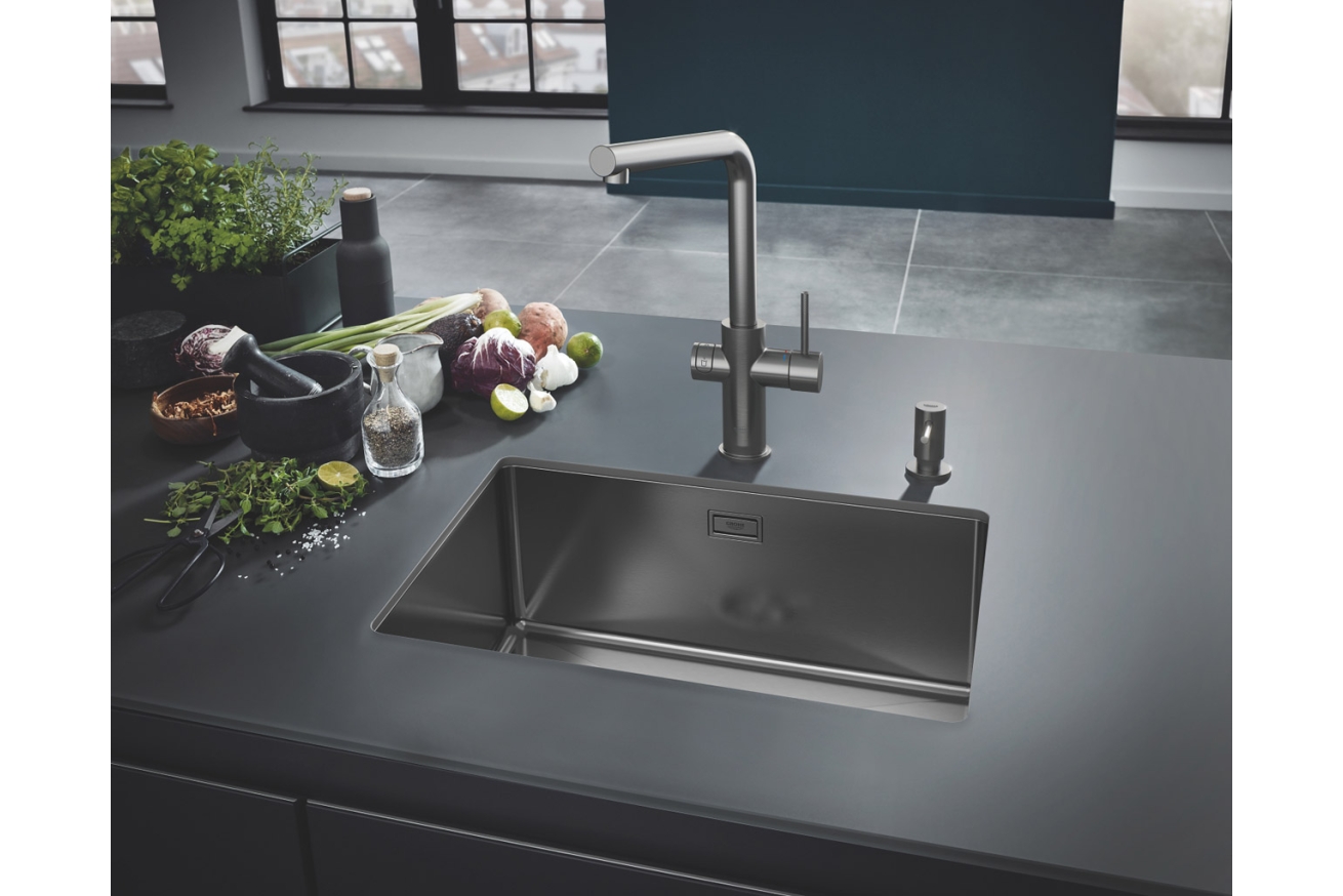 Дозатор жидкого мыла GROHE Cosmopolitan, темный графит матовый, (40535AL0)