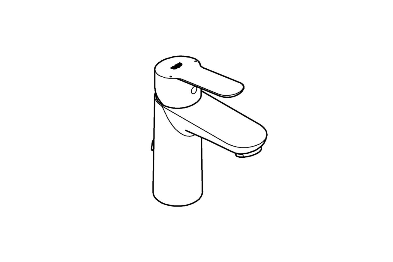 Смеситель для раковины GROHE BauEdge, S-size, хром (23329000)