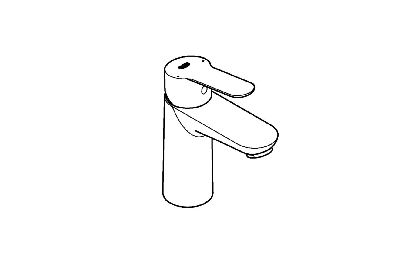 Смеситель для раковины GROHE BauEdge, S-size, хром (23330000)