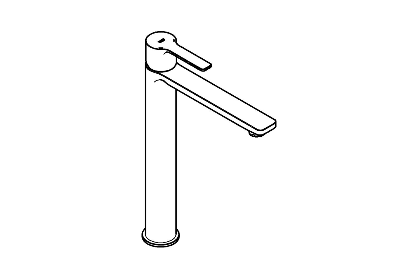 Смеситель для раковины GROHE Lineare, XL-size, хром (23405001)