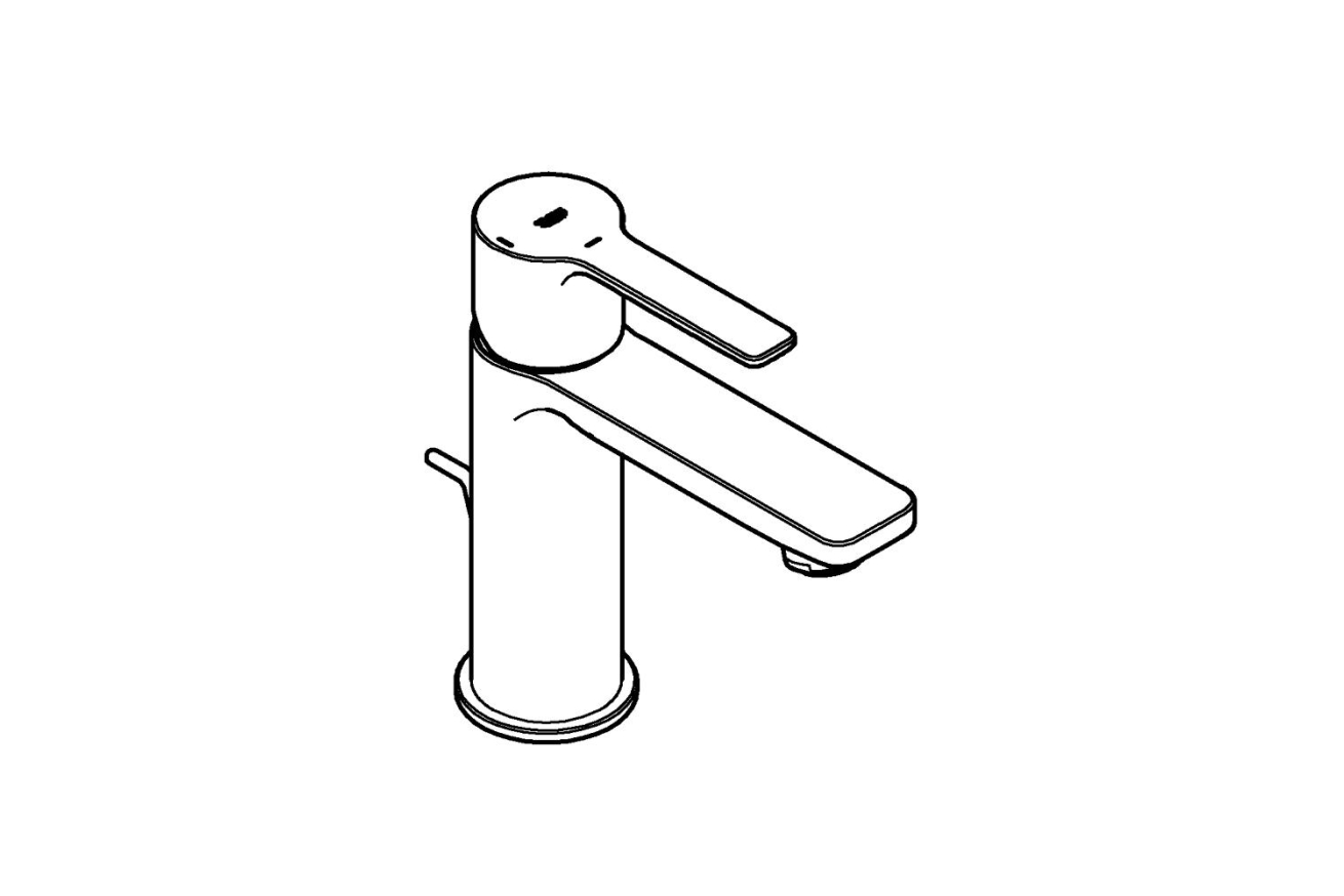 Смеситель для раковины GROHE Lineare, XS-size, хром (23790001)