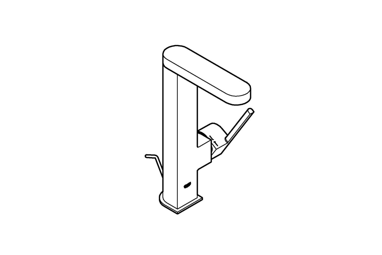 Смеситель для раковины GROHE Plus, L-size, хром (23843003)