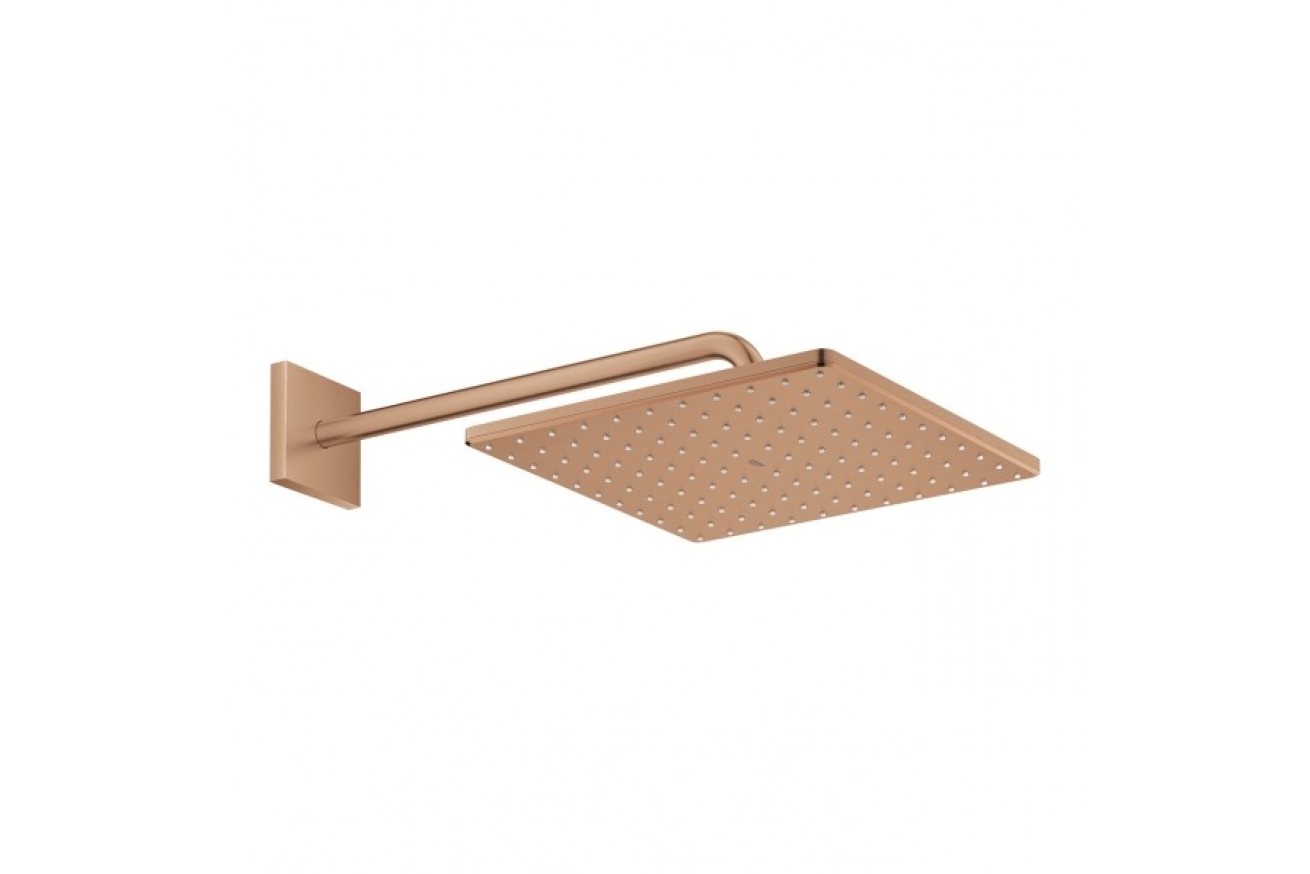 Верхний душ GROHE Rainshower Mono 310 Cube, 9,5 л/мин, 1 режим, 422 мм, теплый закат матовый (26564DL0)