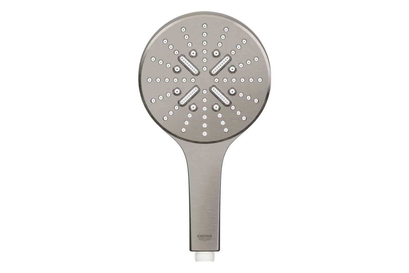 Душевая система GROHE Essence со смесителем для ванны, темный графит матовый (25287AL0)