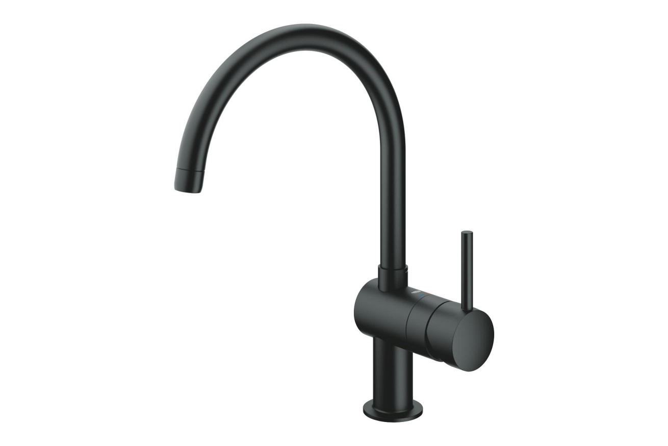 Смеситель для кухни GROHE Minta, черный бархат (32917KS0)