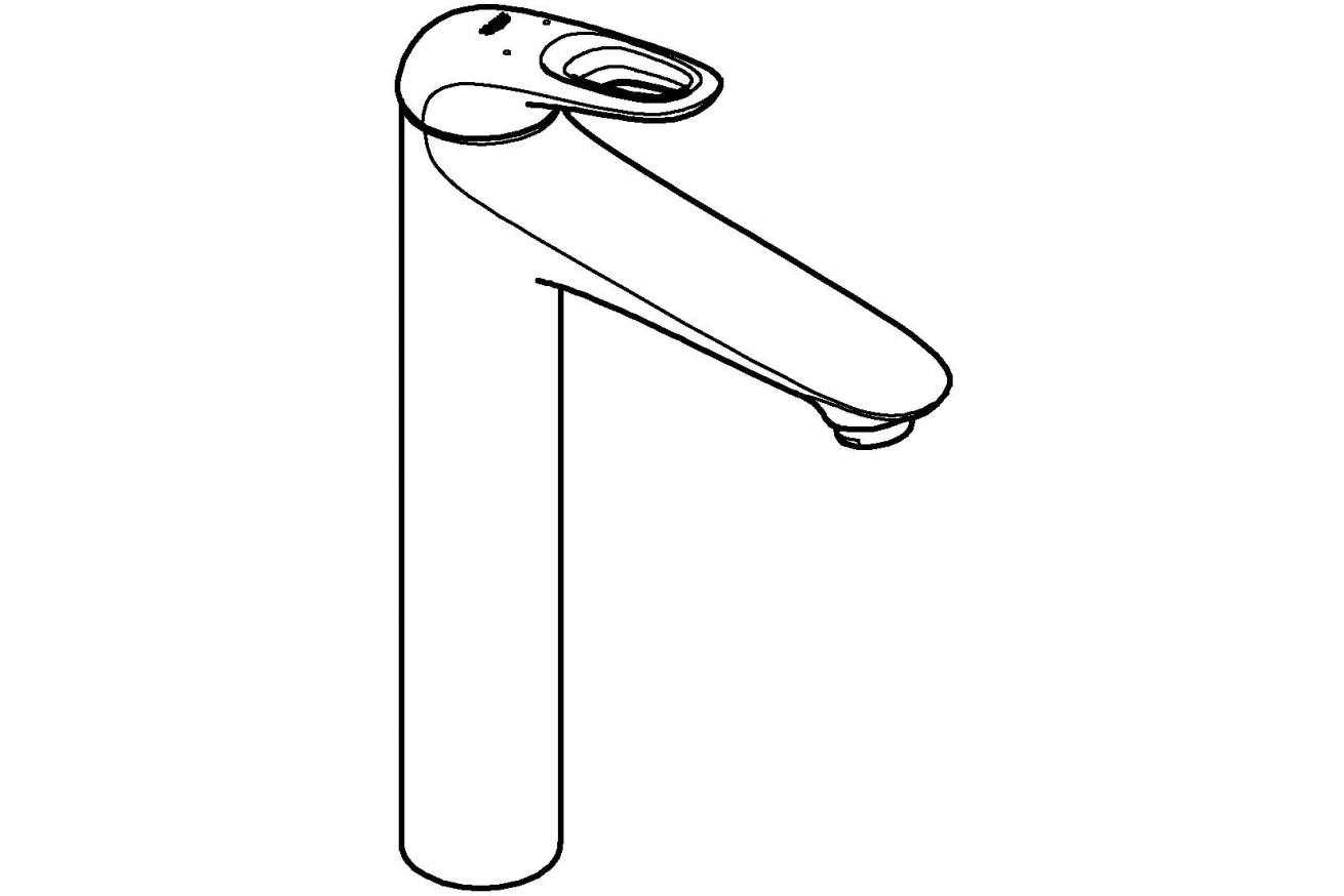 Смеситель для раковины GROHE Eurostyle, XL-size, белая луна (23570LS3)