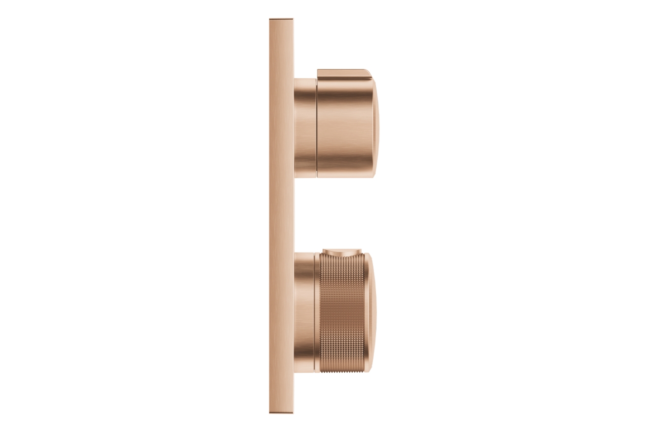 Внешняя часть термостата для ванны GROHE Allure скрытого монтажа на 2 потребителя, квадратная, теплый закат матовый (19446DL2)
