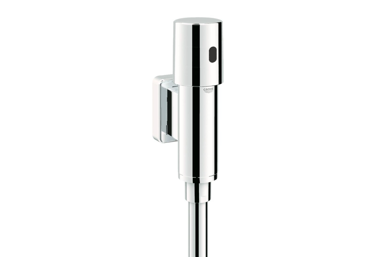 Смывное устройство для писсуара GROHE Tectron с инфракрасным управлением (1 режим смыва), хром (37421000)