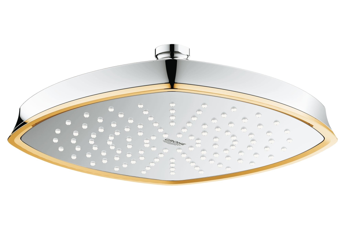 Верхний душ GROHE Rainshower Grandera, 1 режим, хром/золото (27974IG0)