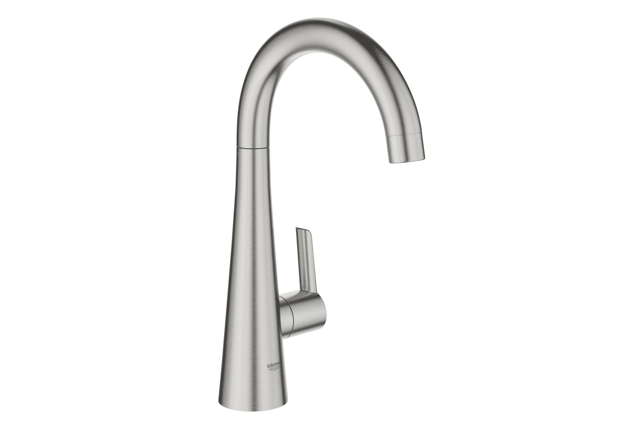 Кран для кухонной мойки GROHE Zedra для фильтрованной воды, без функции смешивания, суперсталь (30026DC2)