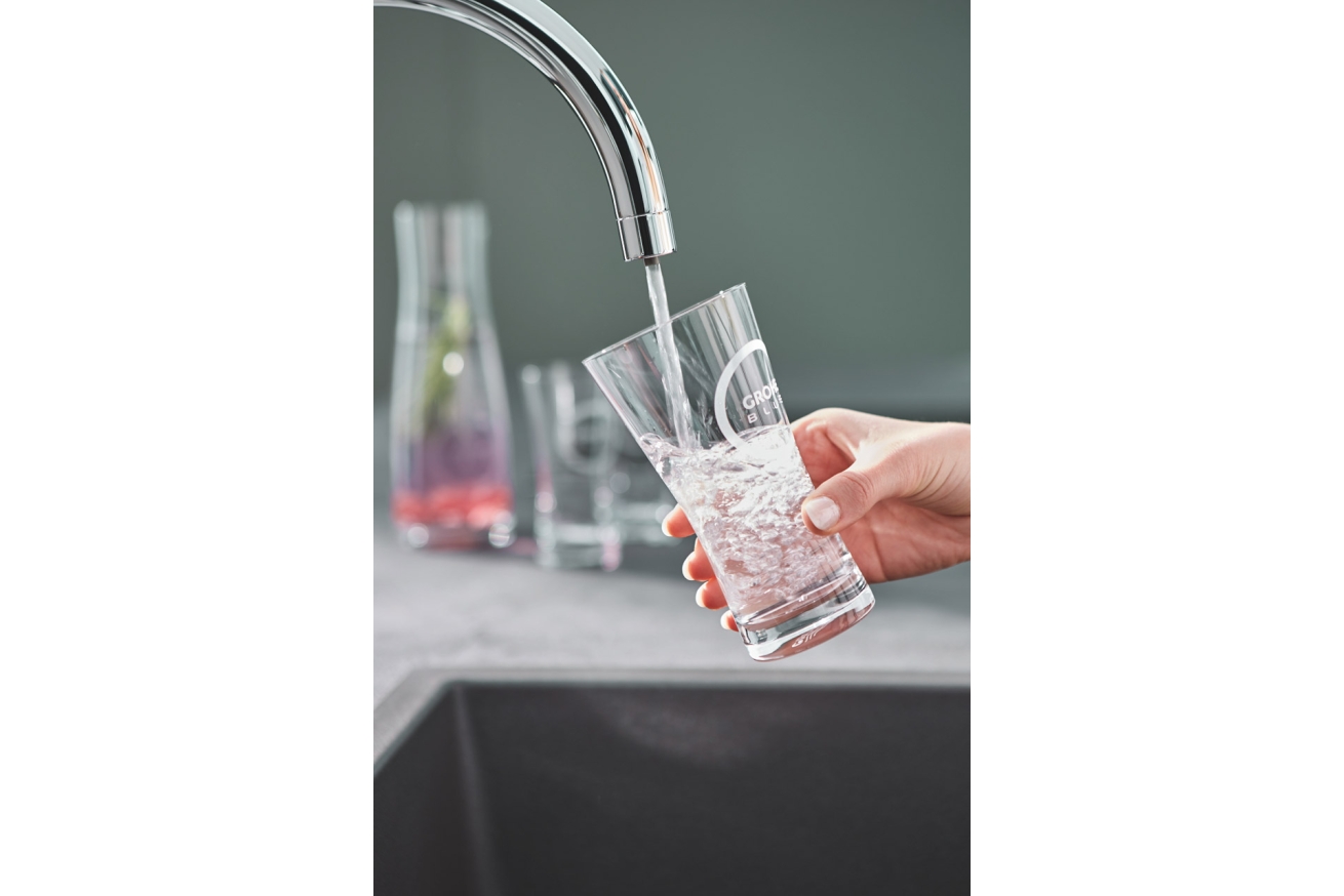 Смеситель для кухни GROHE Blue Pure Minta с функцией фильтрации, с фильтром в комплекте, хром (30393000)