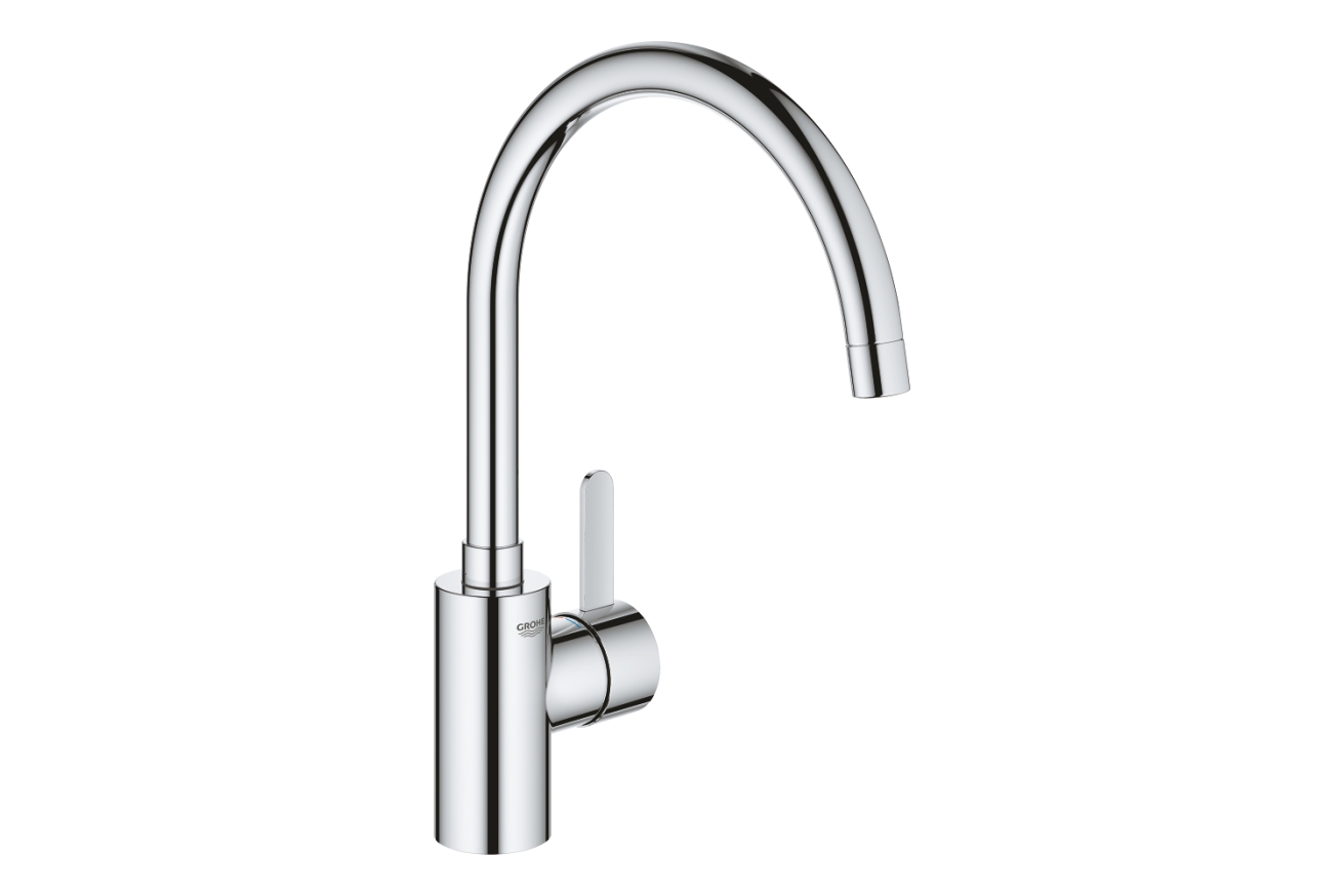 Смеситель для кухни GROHE Via Cosmo с высоким C-образный изливом, хром (30431000)