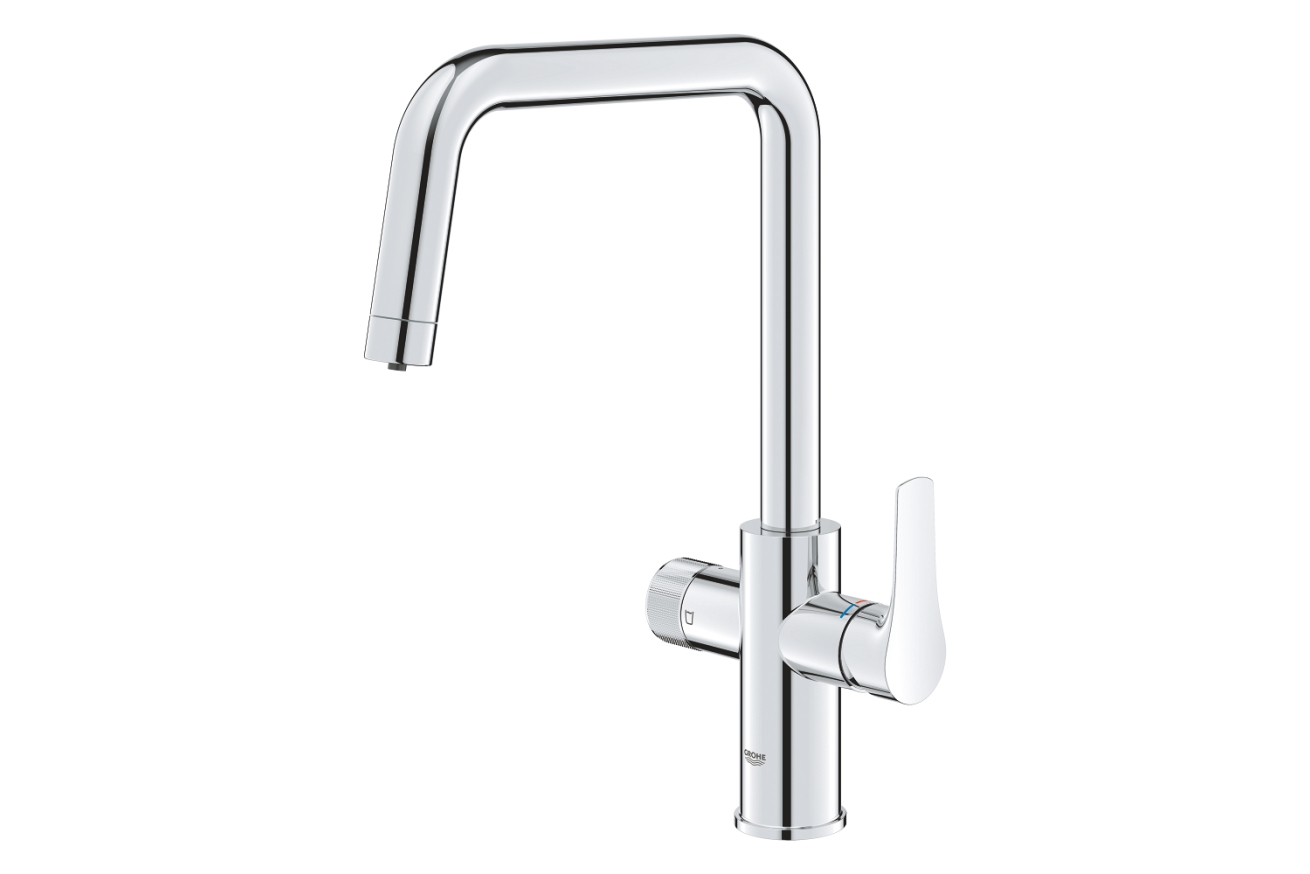 Смеситель для кухонной мойки GROHE Blue Pure Eurosmart с функцией фильтрации, без фильтра в комплекте, хром (30583000)
