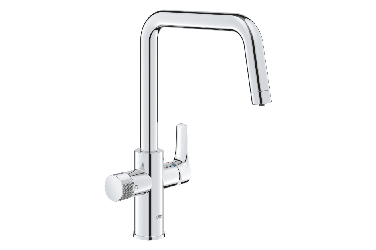 Смеситель для кухонной мойки GROHE Blue Pure Eurosmart с функцией фильтрации, без фильтра в комплекте, хром (30583000)