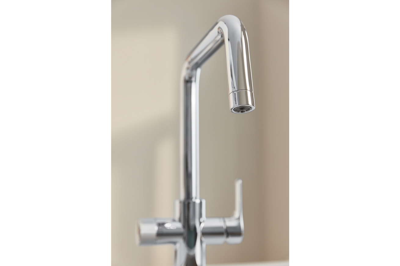 Смеситель для кухонной мойки GROHE Blue Pure Eurosmart с функцией фильтрации, с фильтром в комплекте, хром (30584000)