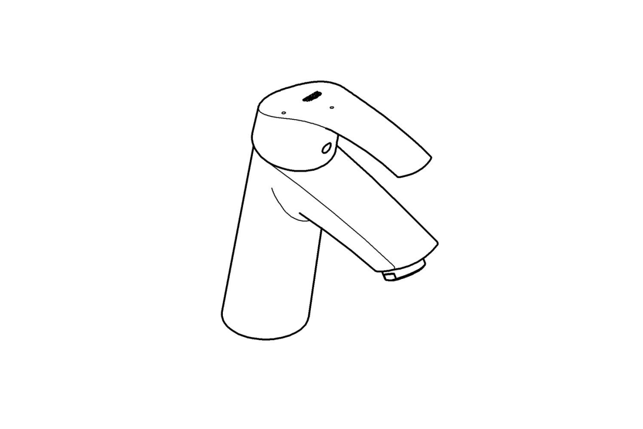 Смеситель для раковины GROHE Eurosmart, M-size, хром (2339510E)