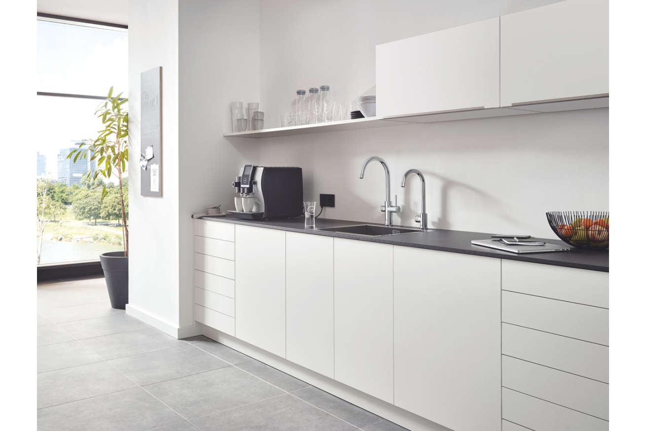 Смеситель для кухни GROHE Blue Professional с функцией фильтрации, с системой охлаждения и газирования воды, Wi-Fi, хром (31323002)