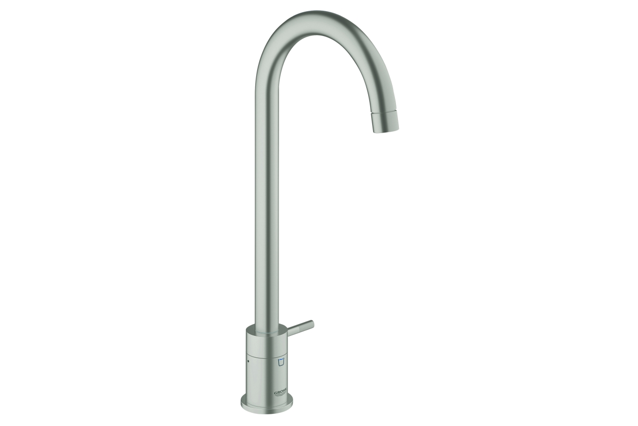 Кран для кухонной мойки GROHE Blue Pure с функцией фильтрации, без фильтра в комплекте, суперсталь (31363DC0)