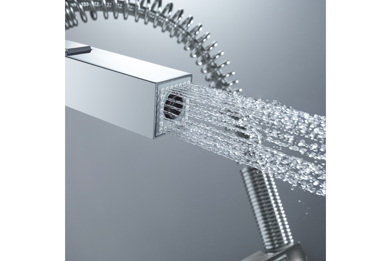 Смеситель для кухонной мойки GROHE Eurocube профессиональный, хром (31395000)