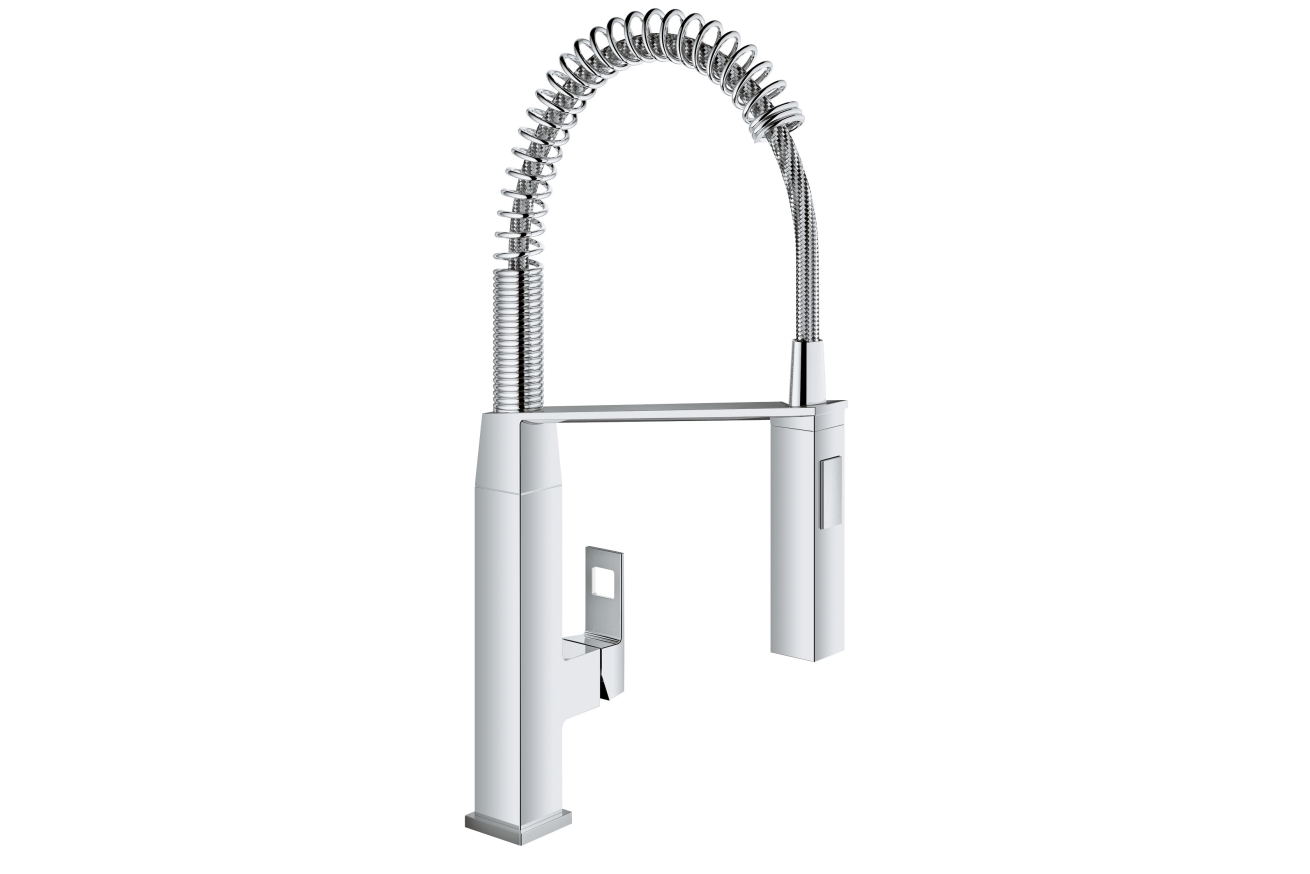 Смеситель для кухонной мойки GROHE Eurocube профессиональный, хром (31395000)